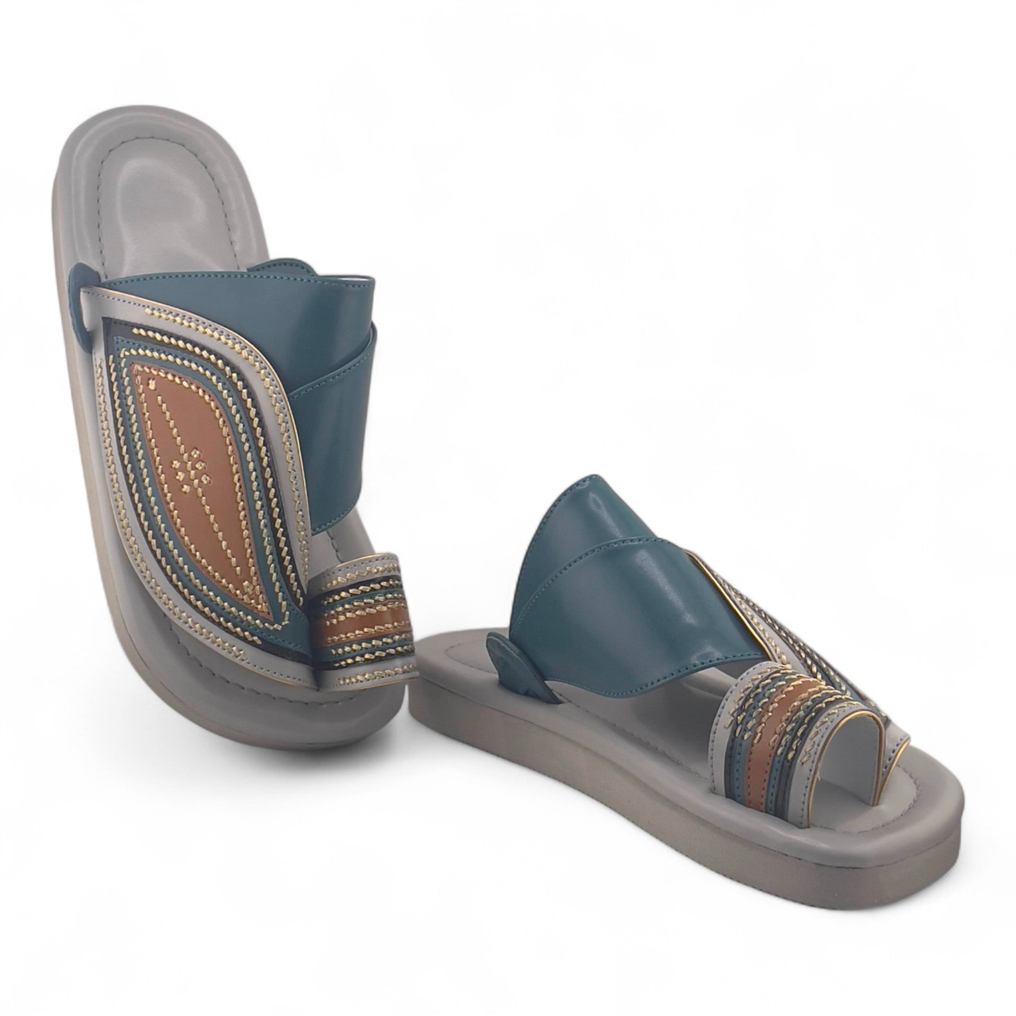 AL Fanoos Handcrafted Heritage Leather Sandals l 07