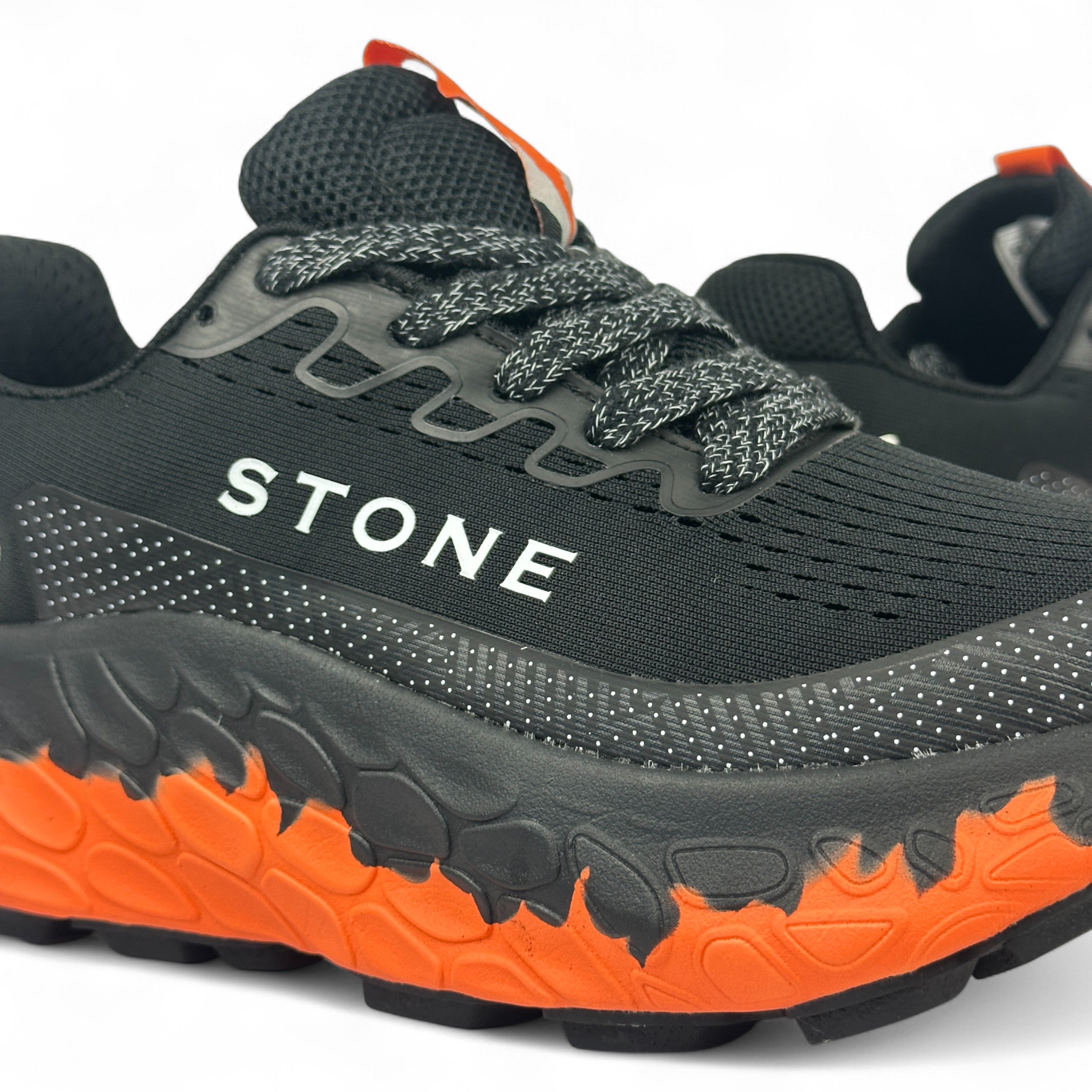 Black Reddish Orange