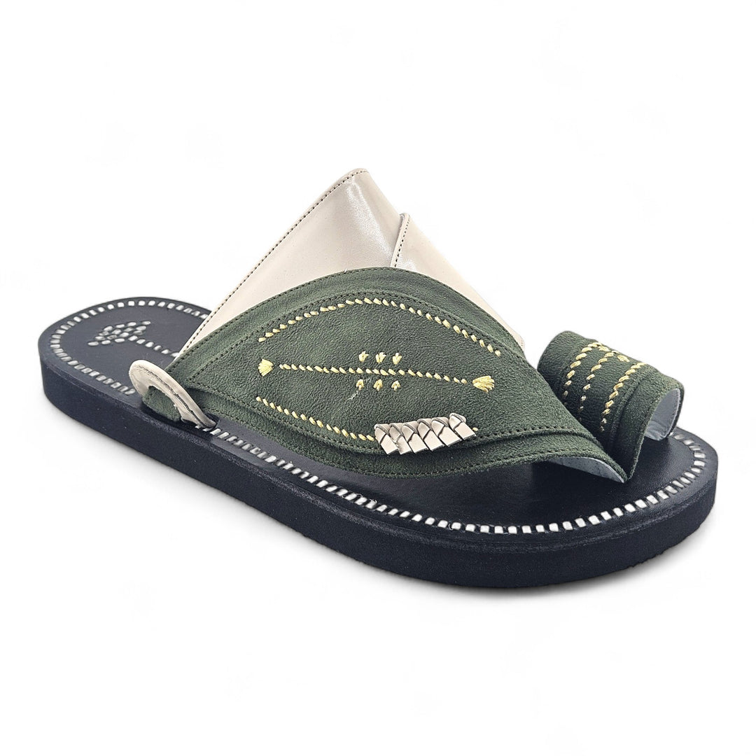 AL Fanoos Handcrafted Heritage Leather Sandals l 8012