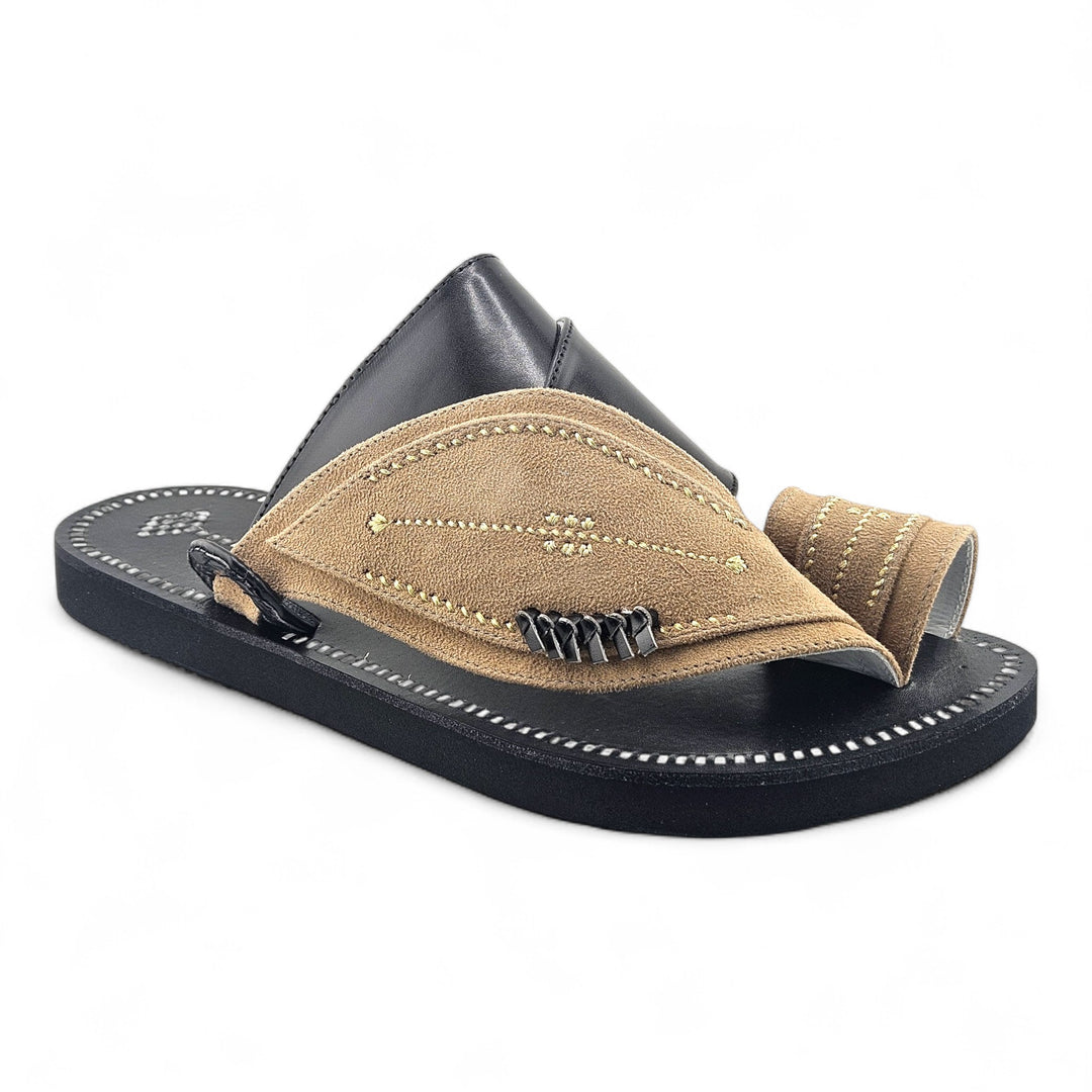 AL Fanoos Handcrafted Heritage Leather Sandals l 8012