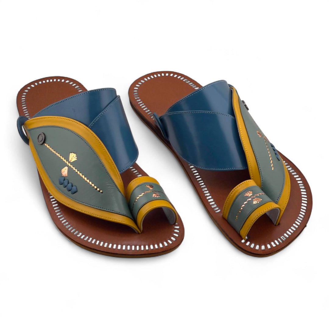 AL Fanoos Handcrafted Heritage Leather Sandals l 518