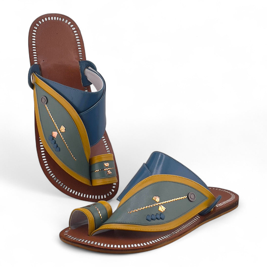 AL Fanoos Handcrafted Heritage Leather Sandals l 518