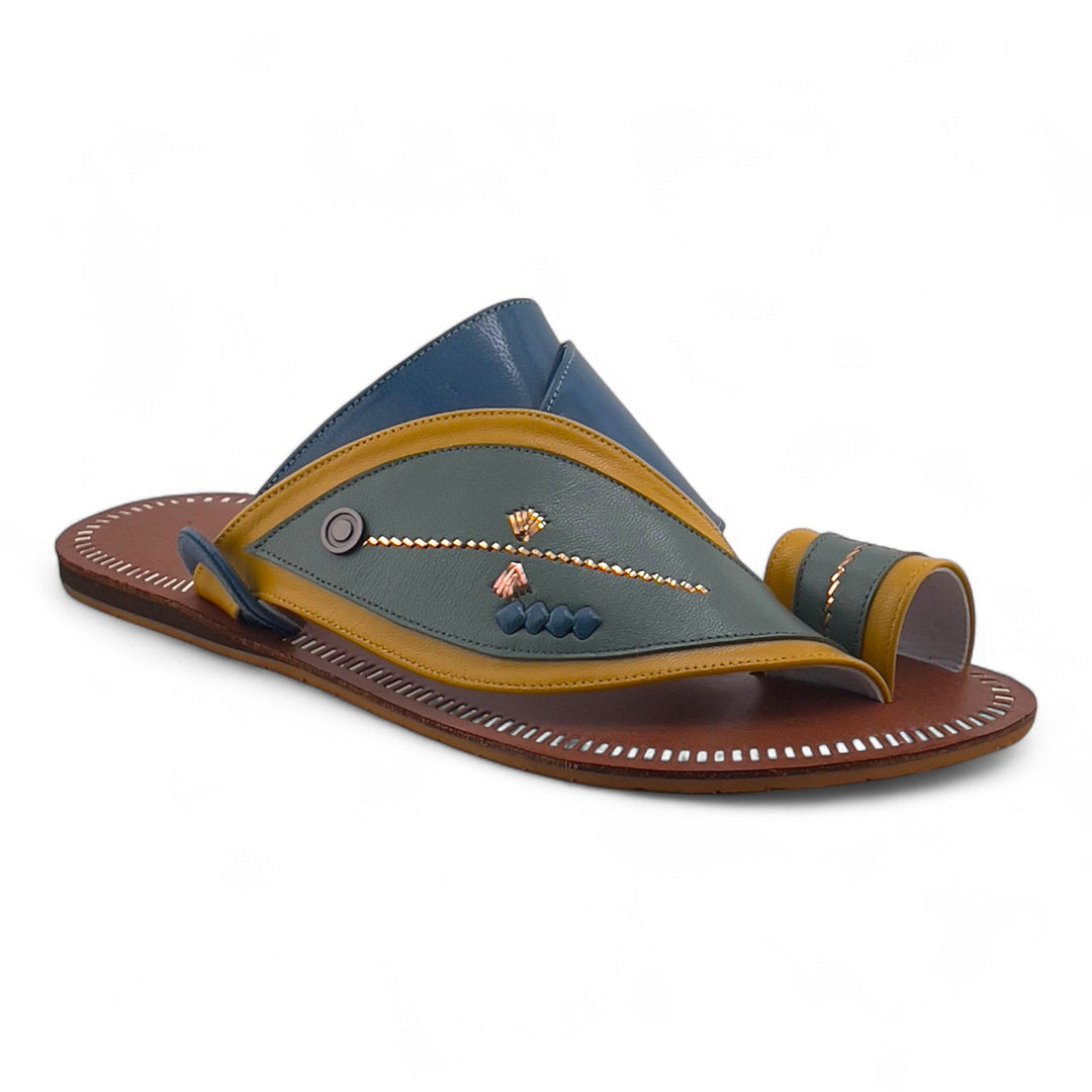 AL Fanoos Handcrafted Heritage Leather Sandals l 518
