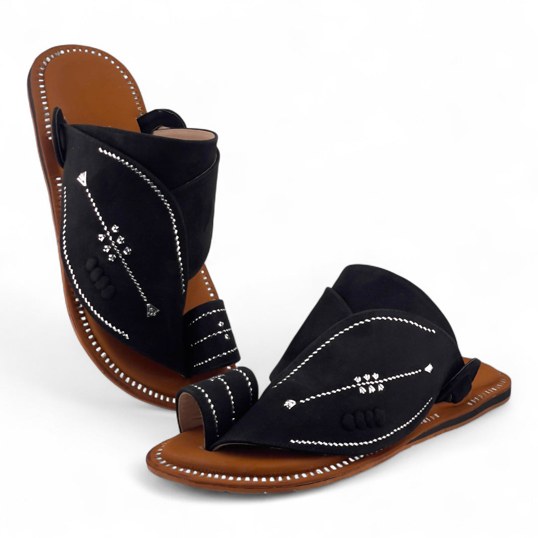 AL Fanoos Handcrafted Heritage Leather Sandals l 01