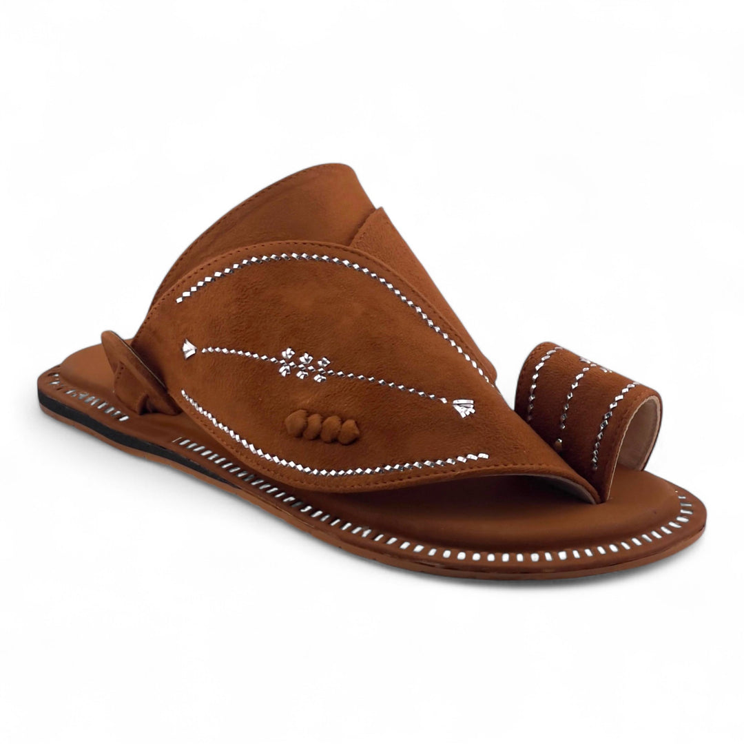 AL Fanoos Handcrafted Heritage Leather Sandals l 01