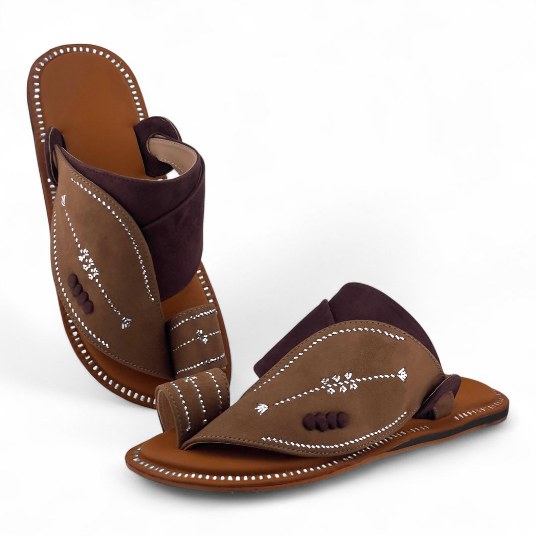AL Fanoos Handcrafted Heritage Leather Sandals l 01