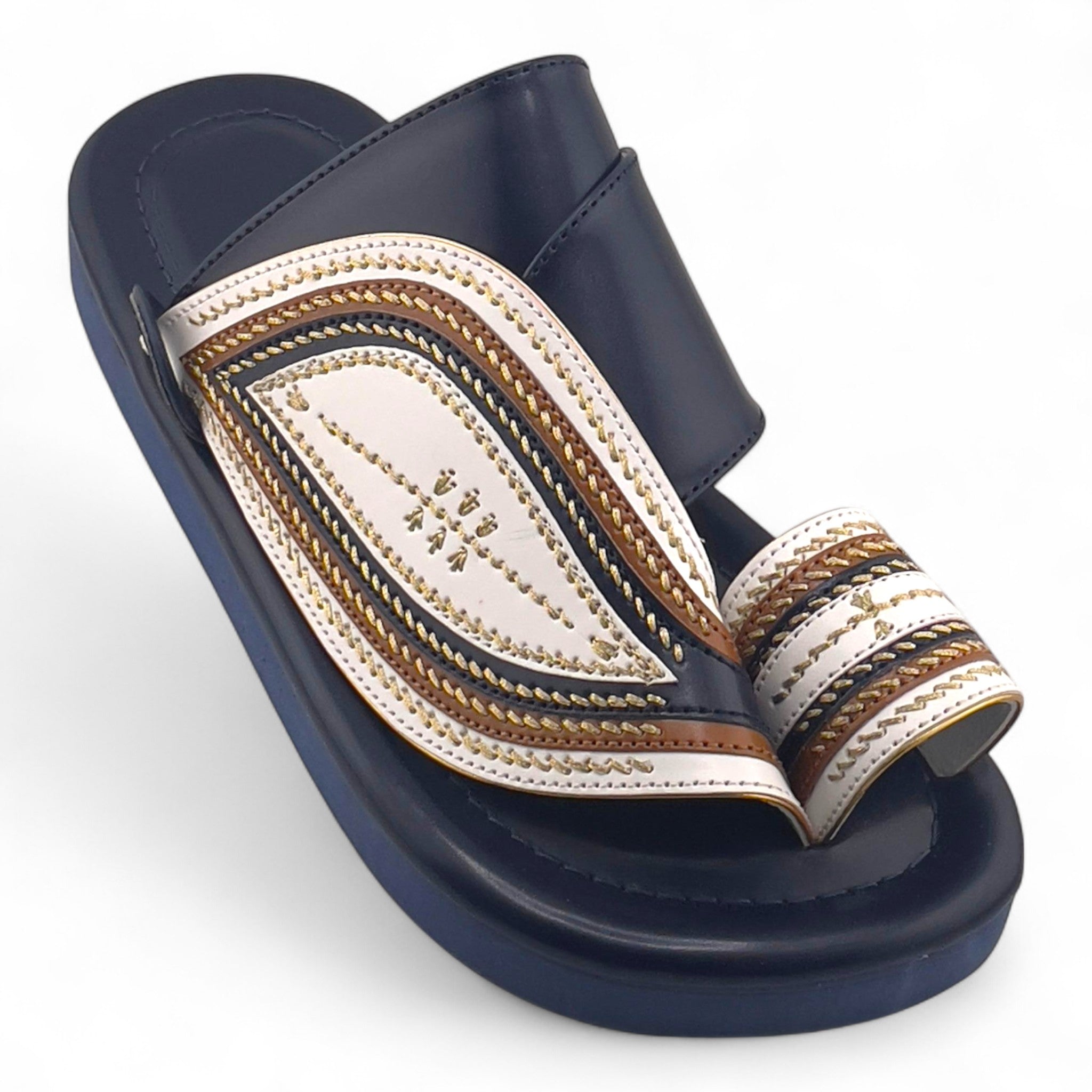 AL Fanoos Handcrafted Heritage Leather Sandals l 07