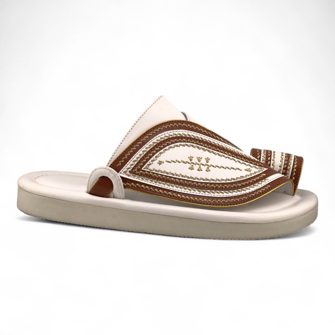 AL Fanoos Handcrafted Heritage Leather Sandals l 07