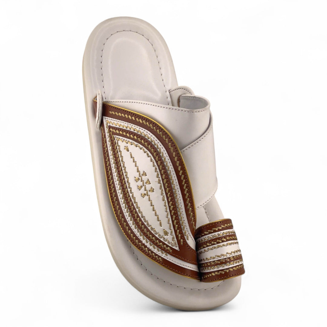 AL Fanoos Handcrafted Heritage Leather Sandals l 07
