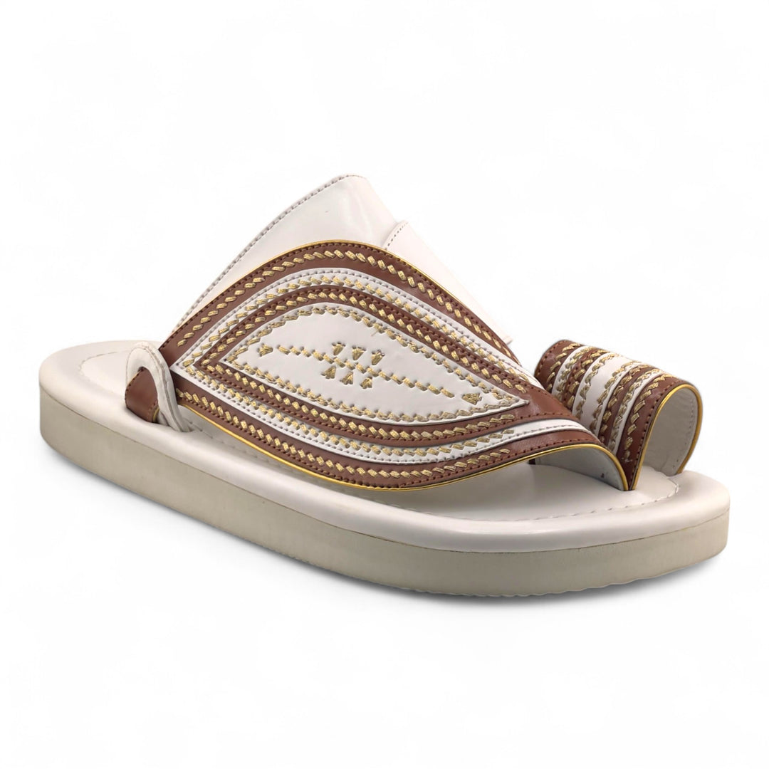 AL Fanoos Handcrafted Heritage Leather Sandals l 07