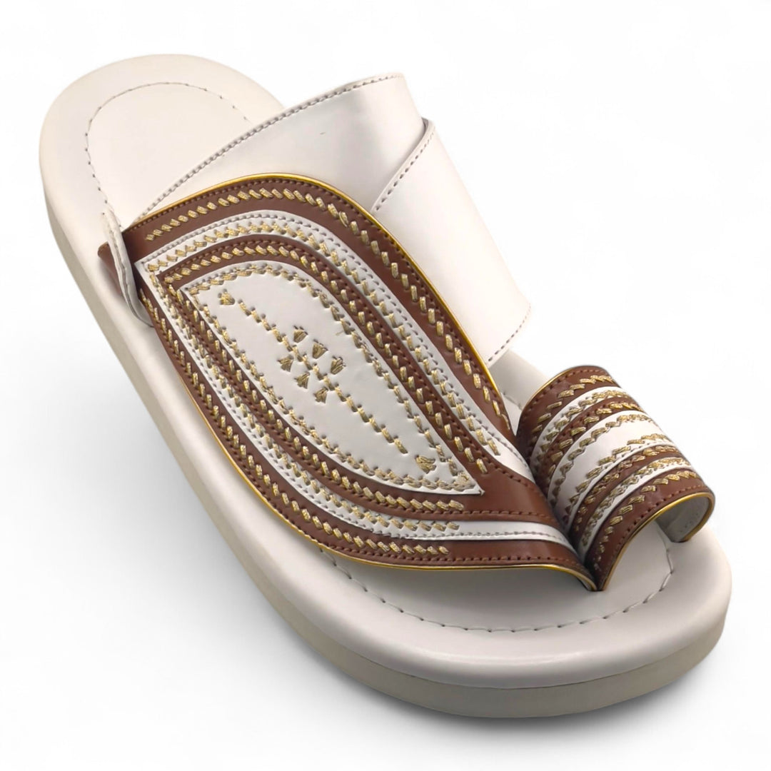 AL Fanoos Handcrafted Heritage Leather Sandals l 07