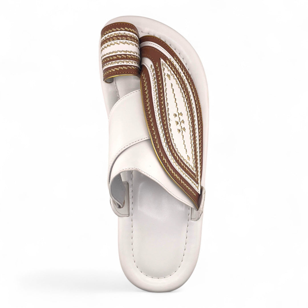 AL Fanoos Handcrafted Heritage Leather Sandals l 07