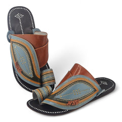 Al Fanoos Sharqi – Premium Saudi Leather Sandal for Men l 80010