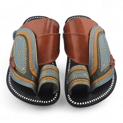 Al Fanoos Sharqi – Premium Saudi Leather Sandal for Men l 80010