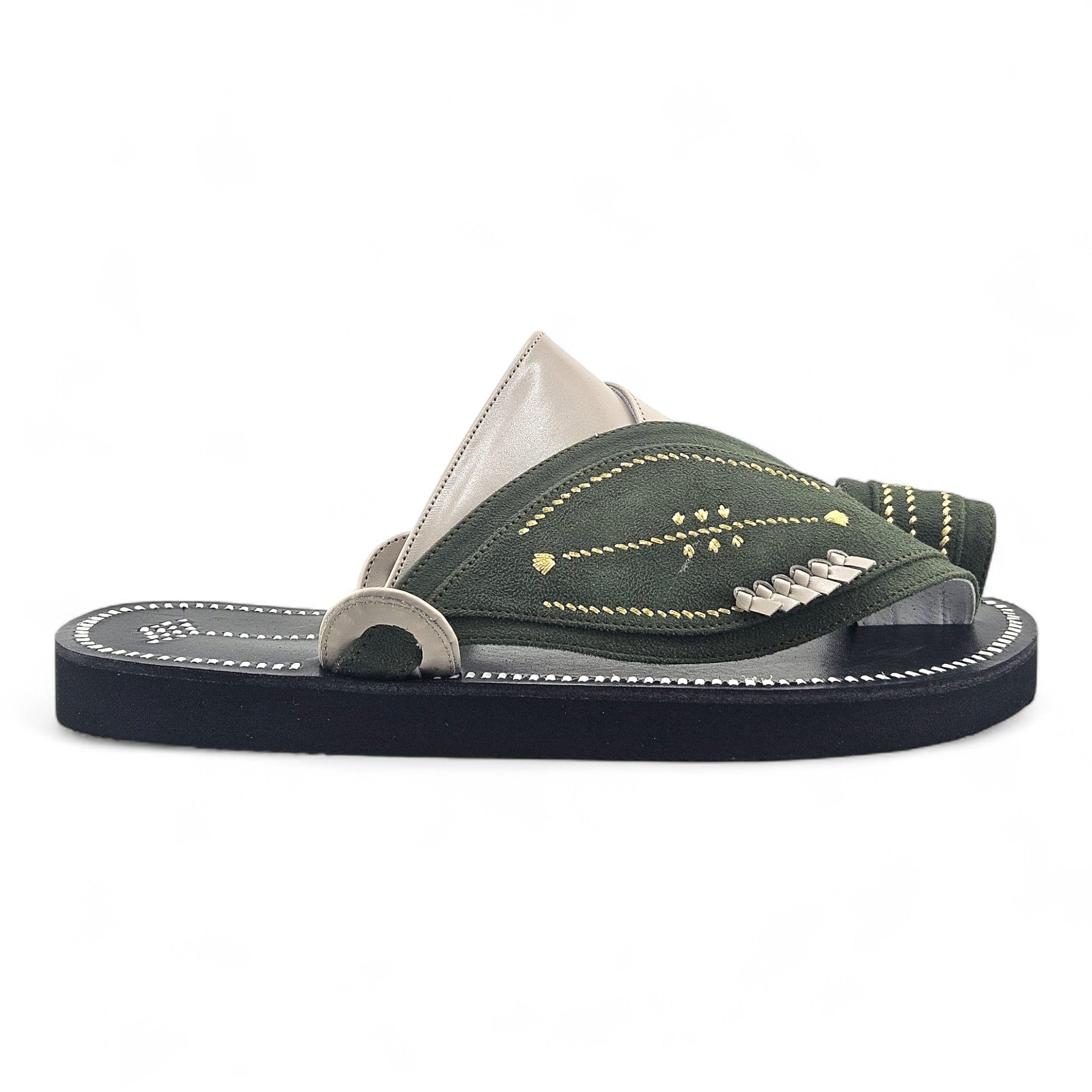 AL Fanoos Handcrafted Heritage Leather Sandals l 8012