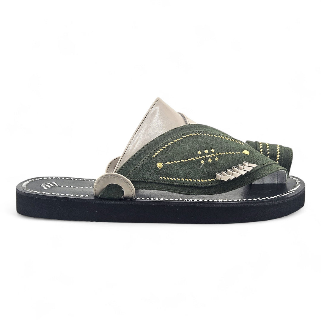 AL Fanoos Handcrafted Heritage Leather Sandals l 8012