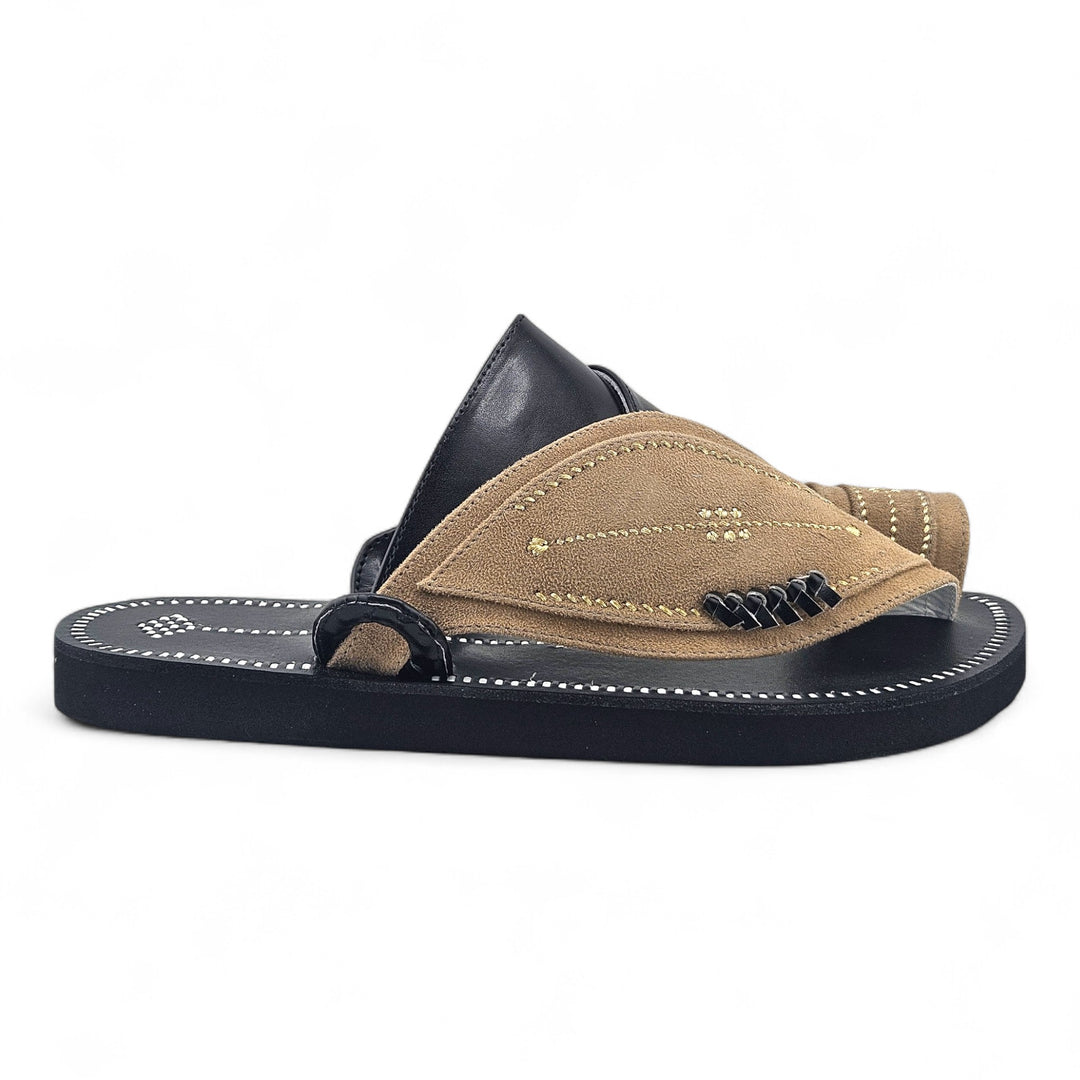 AL Fanoos Handcrafted Heritage Leather Sandals l 8012