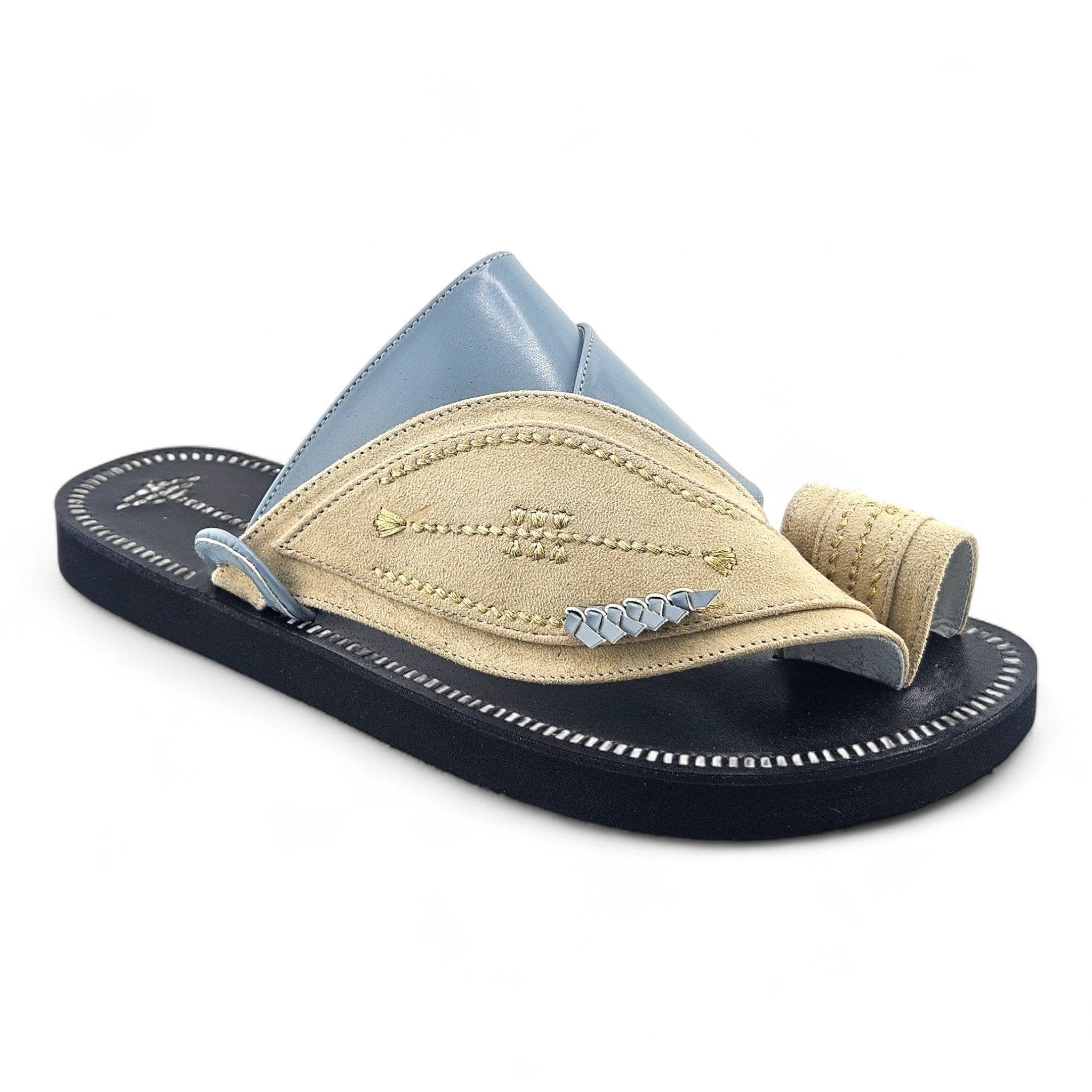 AL Fanoos Handcrafted Heritage Leather Sandals l 8012