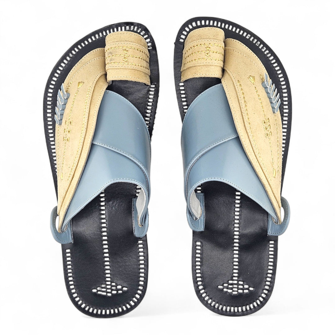 AL Fanoos Handcrafted Heritage Leather Sandals l 8012
