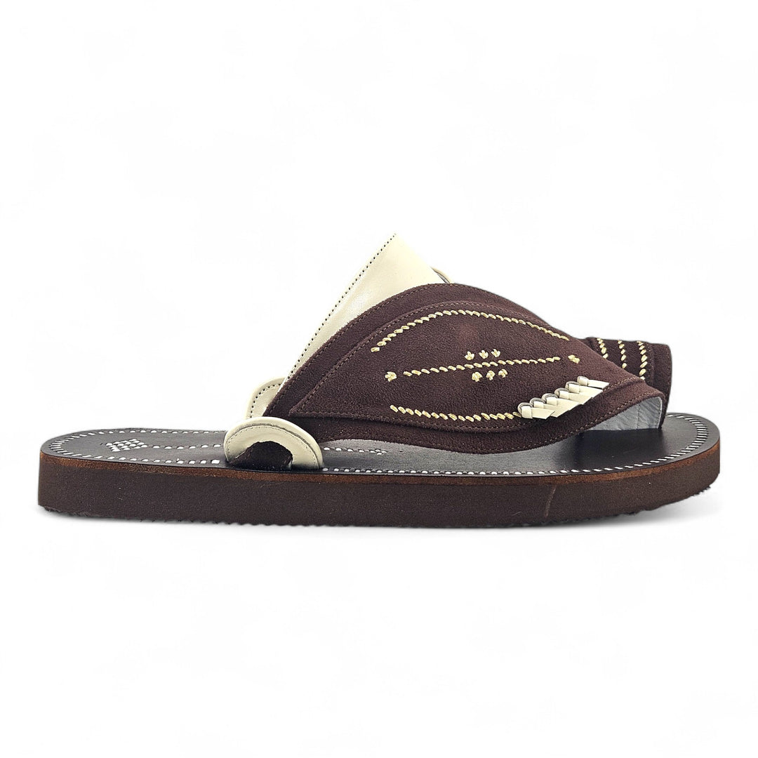 AL Fanoos Handcrafted Heritage Leather Sandals l 8012